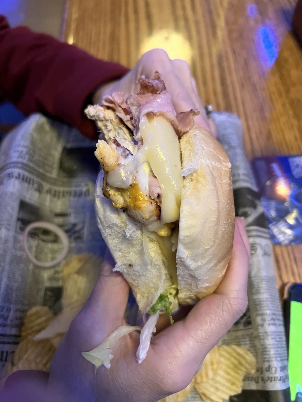 Chicken Cordon Bleu Sandwich